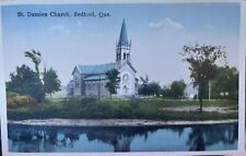 Saint Damien’s Church Bedford Quebec Canada Postcard Antique QUE picture