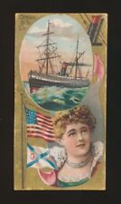 1887 N83 Duke's Cigarettes OCEAN & RIVER STEAMERS -Ocean S. S. Co. picture