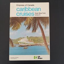 Empress of Canada Canadian Pacific Cruise Line Brochure Caribbean New York 1970 picture