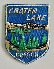 Vintage VTG Crater Lake, Oregon National Park Embroidered Iron-on Souvenir Patch picture