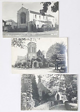 3 Vintage 1940s Zan RPPCs Napa CA Churches Veterans Home Chapel Photo Postcards picture