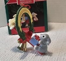 Hallmark Keepsake Friends are Fun Christmas 1991 Ornament Teeter Totter Rabbits picture