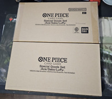 2 x One Piece TCG Special Goods Set Ace Sabo Luffy Bandai New/Sealed SHIPS ASAP picture