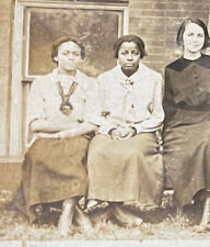 RPPC PHOTO High School Class 1904-20s African American Girls Far Left Black INT picture