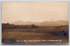 View Of Mts. From Riverside Farm W. Fryeburg Maine Antique RPPC Photo Postcard picture
