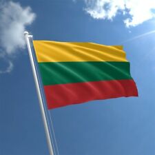 Lithuania Flag 5' x 3' Lithuanian National Flags Europe Banner Polyester Eyelet picture