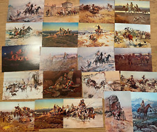 21 unused different Charles Marion Russell  postcards by McGrew Color Graphics picture