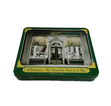 Whitman's...The Chocolate Store in a Box  Vintage Metal Tin Green Collectors Box picture