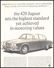 1967 Jaguar 420 UK Vintage Advertisement Print Art Car Ad D124 picture