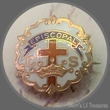 Episcopal Sunday School Vintage Lapel Pin • 5/8” picture