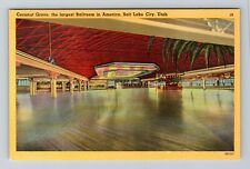 Salt Lake City UT-Utah, Coconut Grove, Large Ballroom Vintage Souvenir Postcard picture