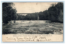 c1905 Mohawk and Malone Railroad Bridge, Trenton Falls New York NY Postcard picture