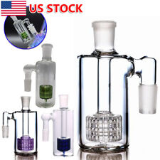 14mm Ash Catcher 90 Degree 90 ° Glass Water Bong Thick Pyrex Glass Fitter USA. picture