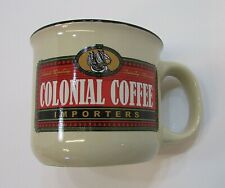 Vintage 1990's Colonial Coffee Imports Mulberry Stoneware Coffee Mug FREE S/H  picture