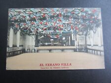 Old 1912 - El Verano Villa CA. - Dance Hall - POSTCARD - Sonoma County picture
