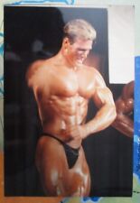 Found Photo Sexy Man Bodybuilder Muscles Flex tight underwear gay interest BR73 picture