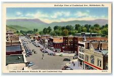 c1910 Bird's-Eye View Of Cumberland Avenue Middlesboro Kentucky KY Cars Postcard picture