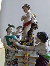 Antique Germany Volkstedt Rudolstadt   MYTHOLOGICAL GROUP Porcelain Figurine 12