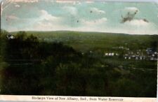 1909 Bird's Eye View of New Albany IN from Water Reservoir Postcard picture