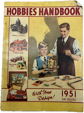 Vintage Hobbies Handbook 1951 complete with No 244 Georgian Dolls House plan picture