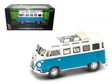 1962 Volkswagen Microbus Van Bus Blue With Open Roof 1/43 Diecast Car by Road picture