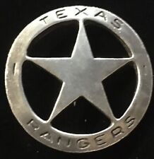 Texas Rangers Star Old West Historic Replica Badge Cast Pewter Made In The USA picture