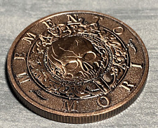 MEMENTO MORI-CARPE DIEM Skull Novelty Good Luck Heads Tails Challenge Coin picture
