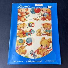 Vintage Meyercord Decorator Water Decal 934E Teddy Bear picture