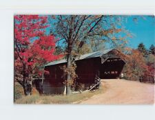 Postcard Old Covered Bridge Conway White Mountains New Hampshire USA picture