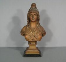 Marianne With Beanie -phrygian Bust Bronze Sculpture Antique 19th Century picture