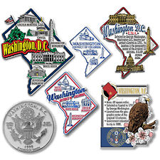 Washington, D.C. Six-Piece State Magnet Set by Classic Magnets, Includes 6 picture