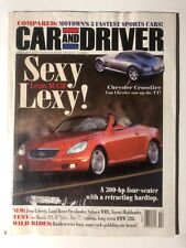 February 2001 Car And Driver Magazine Volume 46 No 8 picture