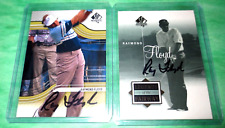 Lot of 2 Raymond Floyd PGA Pro Golfer signed autographed cards Hall of Fame picture