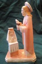 Vintage Sanmyro Japan First Communion Girl w/Jesus Porcelain Figurine picture