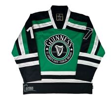 GUINNESS Beer 1759 Hockey Jersey Green Black White IRELAND Authentic Mens XL picture