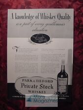 1936 Esquire Advertisement PARK & TILFORD, Private Stock Whiskey picture