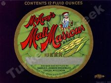 Mc Avoy's Malt Marrow Beer Label 9