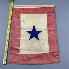 WWII/2 US Army Blue star silky faded single son-in-service window banner. picture