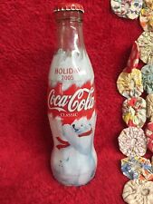 2005 Coca-Cola Holiday Design Polar Bear Wrapped Bottle Coke Drink Coca Cola picture