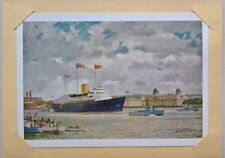 The Royal Return, 15th May 1954, H.M.Y. Britannia passing Greenwich. Christmas. picture