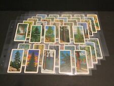 1968 Brooke Bond Tea Canada CU-11 Trees of North America Set of 48 Cards Sku75S picture
