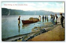 1909 Scene Fishing Columbia River Myrtle Creek Oregon Vintage Antique Postcard picture