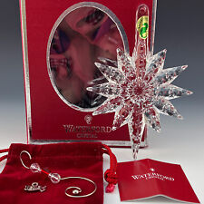 Waterford Crystal Annual SNOW STAR 2013 Xmas Tree Ornament & Enhancer SnowFlake picture