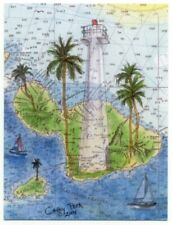 Lahaina Maui HI Lighthouse Cathy Peek Art Postcard Hawaii picture