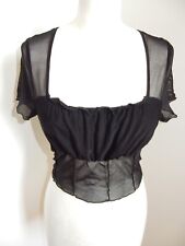 crop top T36 black sail short sleeve dressed 878a picture
