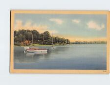 Postcard Boats in Lake Scenery picture