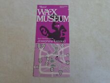 Royal Wax Museum Wisconsin Dells WI Brochure Pamphlet Vacation Travel Vtg. picture