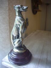 BOMBAY COMPANY CAST METAL BRONZE ITALIAN GREYHOUND WHIPPET FIGURINE ON BASE- EXC picture