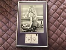 Rare Ariana Grande Signed Dangerous Woman Postcard Professionally Framed picture