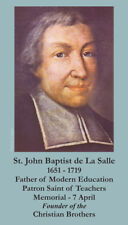  St. John Baptist de La Salle (patron saint of teachers) Prayer Cards, 10-pack picture